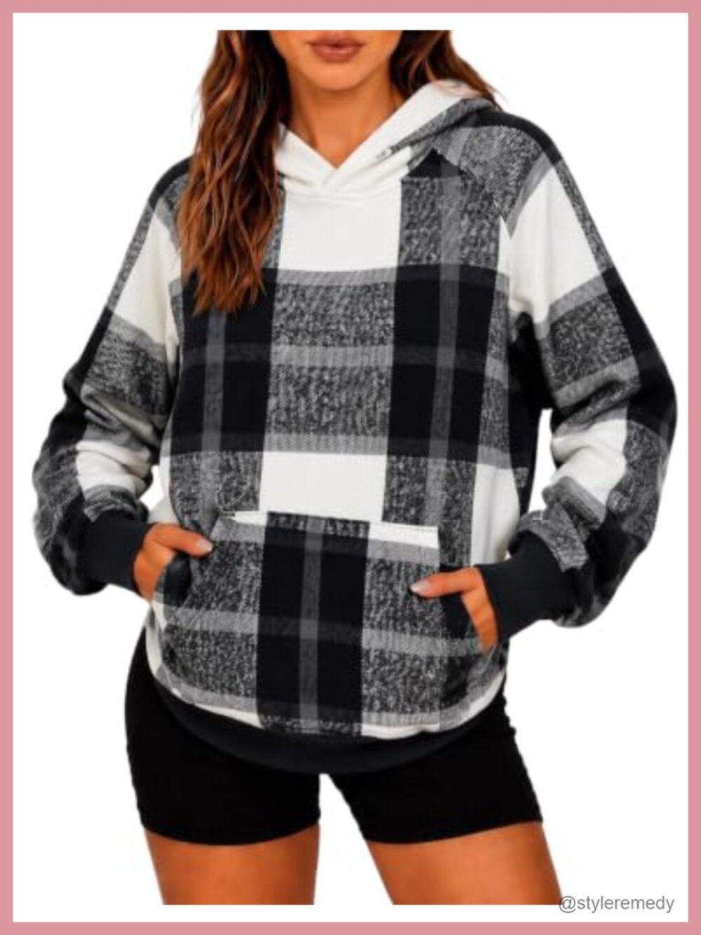 Oversized Fleece Hoodie Pullover Long Sleeve Kangaroo Pocket Sweatshirt